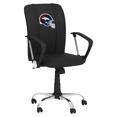 Dreamseat Curve Task Chair with Denver Broncos Helmet Logo XZOCCURVE-PSNFL20047